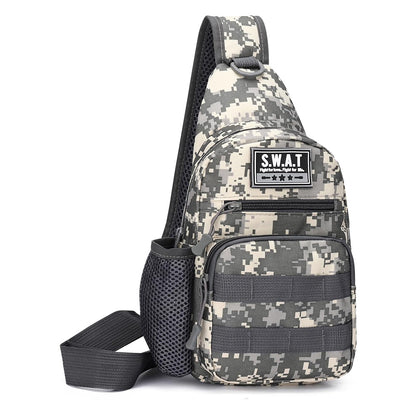 Men's Chest Bag with Adjustable Strap Men's Crossbody Canvas Shoulder Bag, Men's Backpack For Outdoor Travel Sport Crossbody Sling Backpack Fanny Pack
