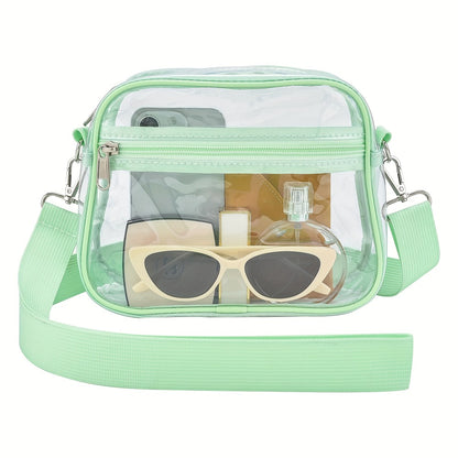 Clear Purses for Women Stadium Clear Bag Stadium Approved Crossbody Concerts Bag for Game Day, Events, Sports