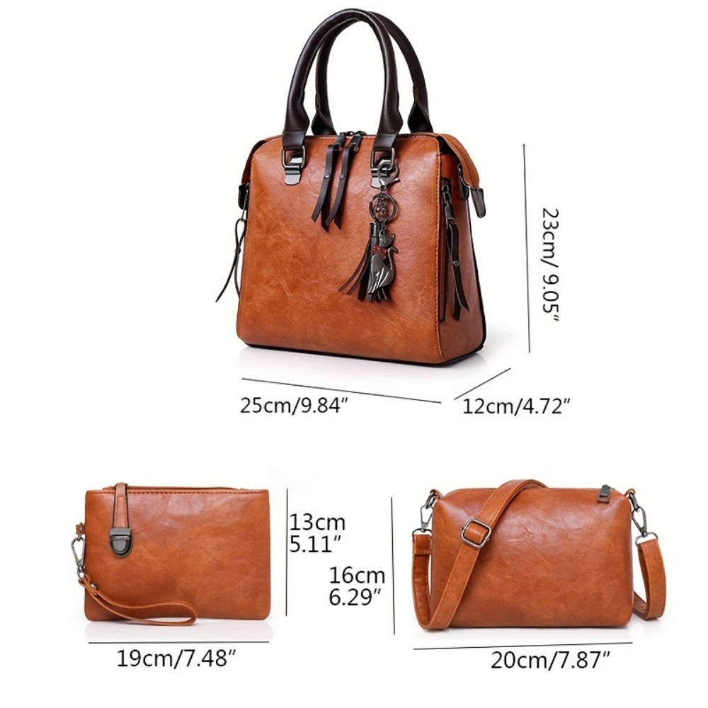 Shoulder Bag for Women – 4-Piece, Large Capacity, Adjustable Strap, for Everyday Use | Bag Vero – detail view 5