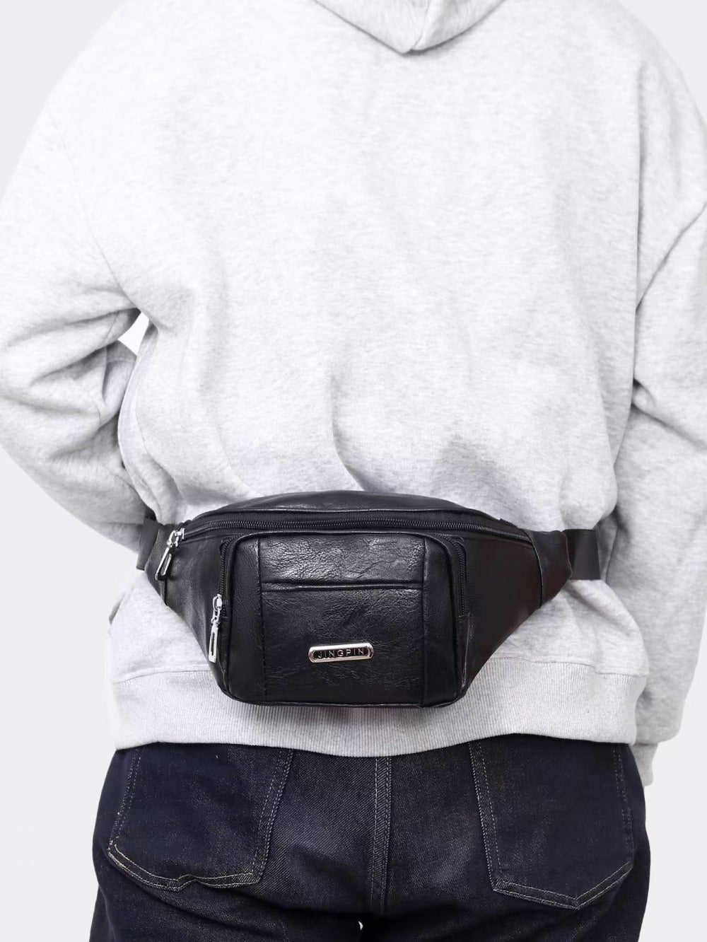 3 Colors Men And Women Casual Waist Bag Faux Leather Waist Bag with Adjustable Shoulder Strap Suitable for Exercise, Running, Traveling, Hiking, Fitness, Sports Large Capacity Phone Bag