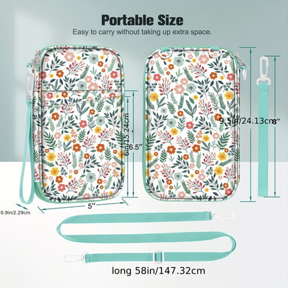 Travel Passport Holder for Family, RFID Large Travel Passport Wallet For 6 People, Passport Cover Case Book Travel Document Organizer with Zipper Pocket