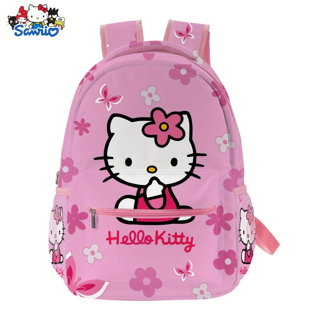 1pc Authorized By Sanrio Hello Kitty Kuromi Cinnamoroll Kawaii Pink Backpacks Cartoon Lightweight Backpacks All Over Print Casual Backpack Portable Outdoor Travel Backpack Laptop Bag
