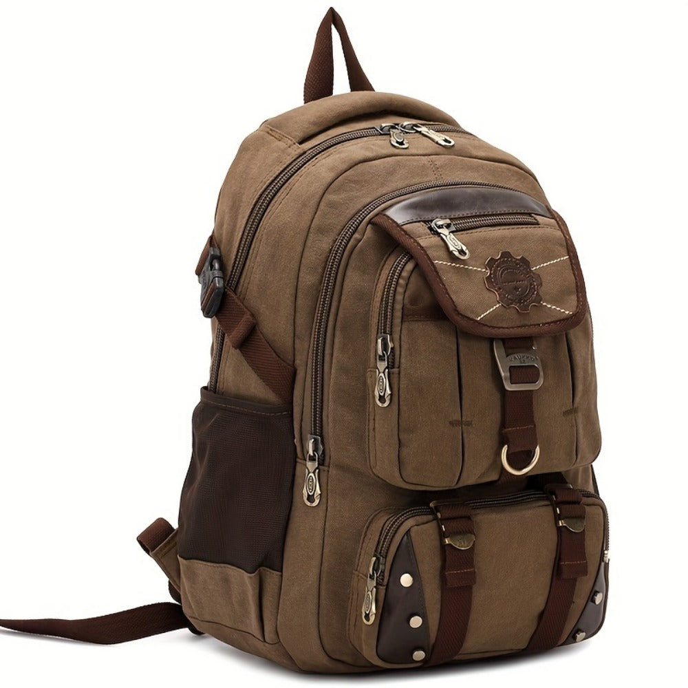 Travel Backpack – Canvas, Large Capacity, for Travel & School | Bag Vero – detail view 9
