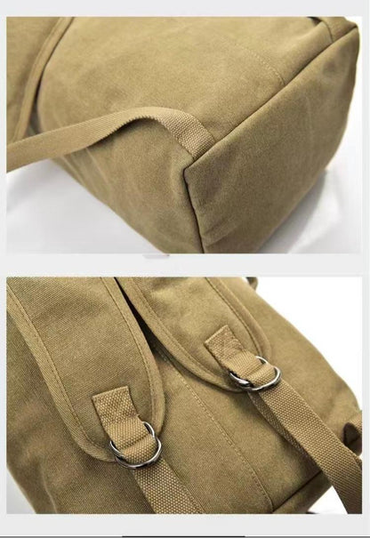 Men'S Large-Capacity Backpack: Adjustable Shoulder Straps, Multi-Compartment Design And Side Pockets. Ideal for Outdoor Trips Or Daily Use. Large-Capacity Canvas Backpack, Outdoor Hiking Bag, Travel Duffel, Men'S Sports Bag. Bonus Phone Pouch