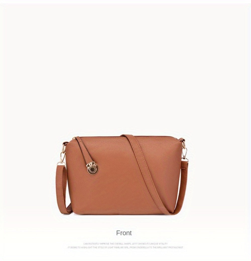 6pcs Retro Large Crossbody Bag with Adjustable Strap & Zipper Closure - Multi-Piece Bun Female Bag Set,/ Shoulder Purse Suitable for, Travel, Daily Use,Portable