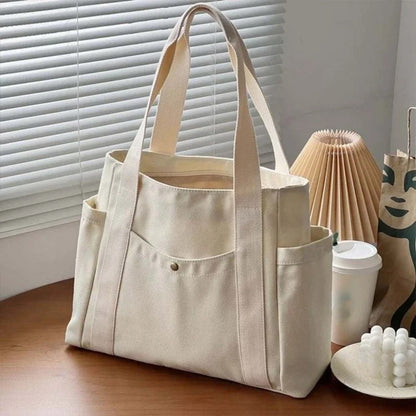 Tote Bag for Women – Canvas, Large Capacity, Lightweight, for Work & School | Bag Vero – alternate view