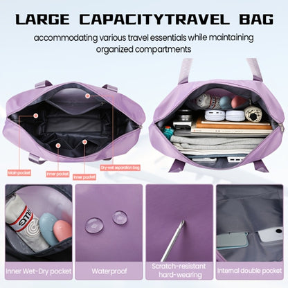 Versatile 3-in-1 Travel Duffel with 360° Spinner Wheels - Detachable & Expandable Nylon Bag for Business, Weekend Trips & Relocation, Easy to Fold and Store