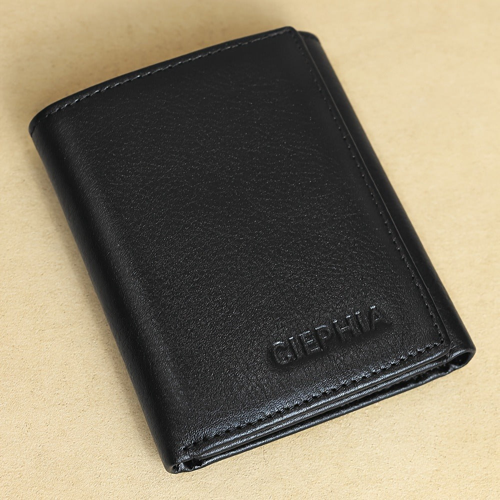 Men's Wallet – Trifold Leather Premium Cowhide Full | Bag Vero – detail view 6