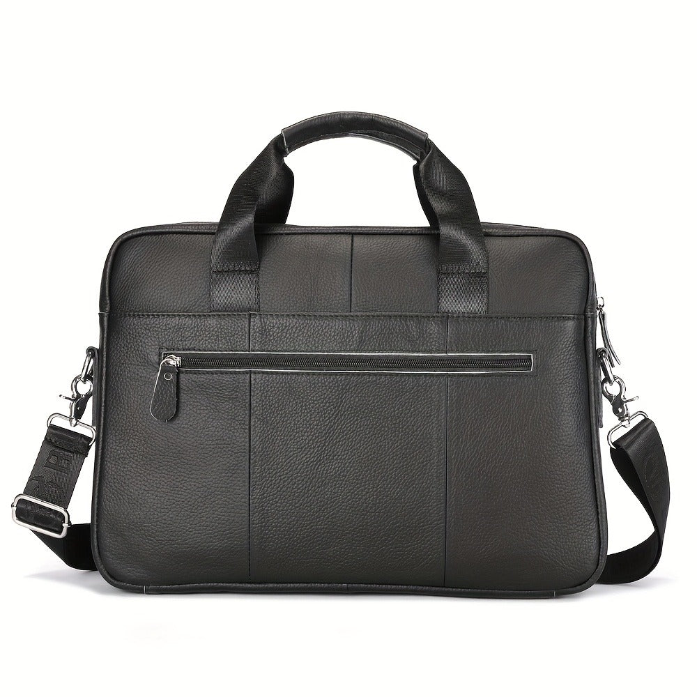 Laptop Bag – for Travel & Work, Genuine Cowhide Leather Executive Briefcase | Bag Vero – detail view 15