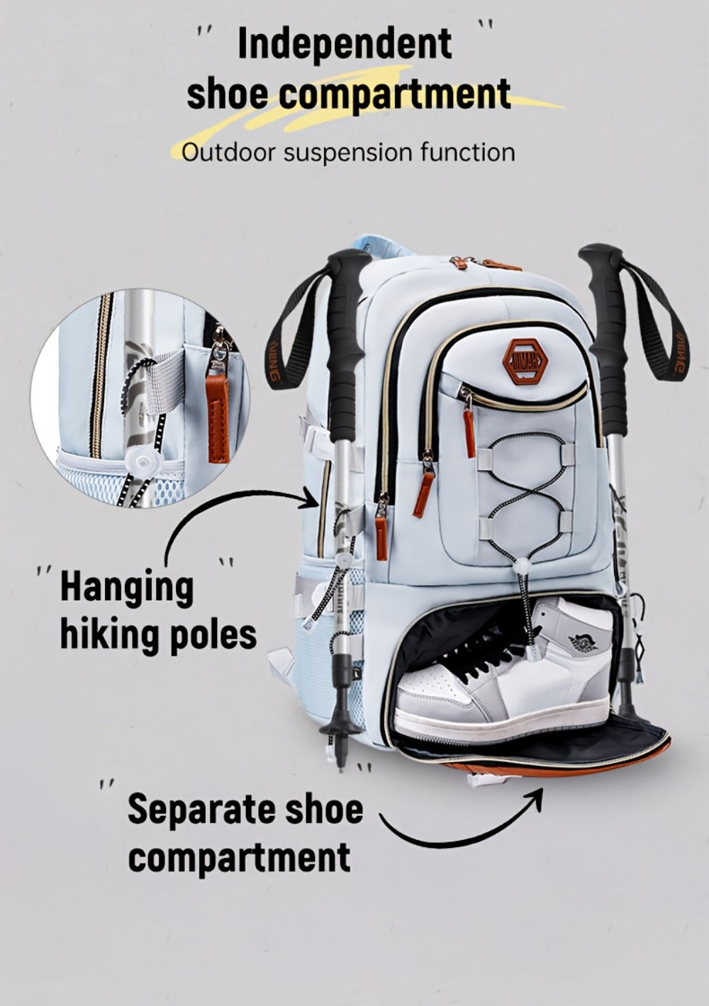 Travel Backpack – USB Charging, Large Capacity, for Travel & Work | Bag Vero – detail view 25