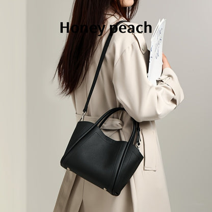 Cowhide Leather Vegetable Basket Bag New Luxury Leather Niche Design Shoulder Bag Crossbody Tote