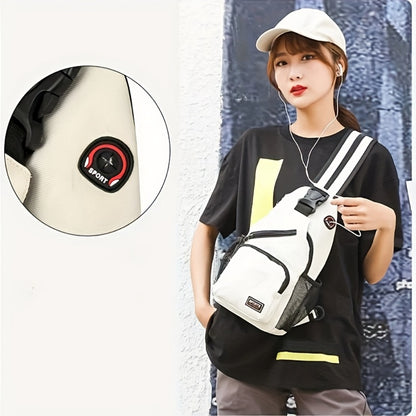 Unisex Outdoor Casual Chest Bag Travel Waist Packet Oxford Cloth Multifunctional Sports Crossbody Bag Sports Backpack