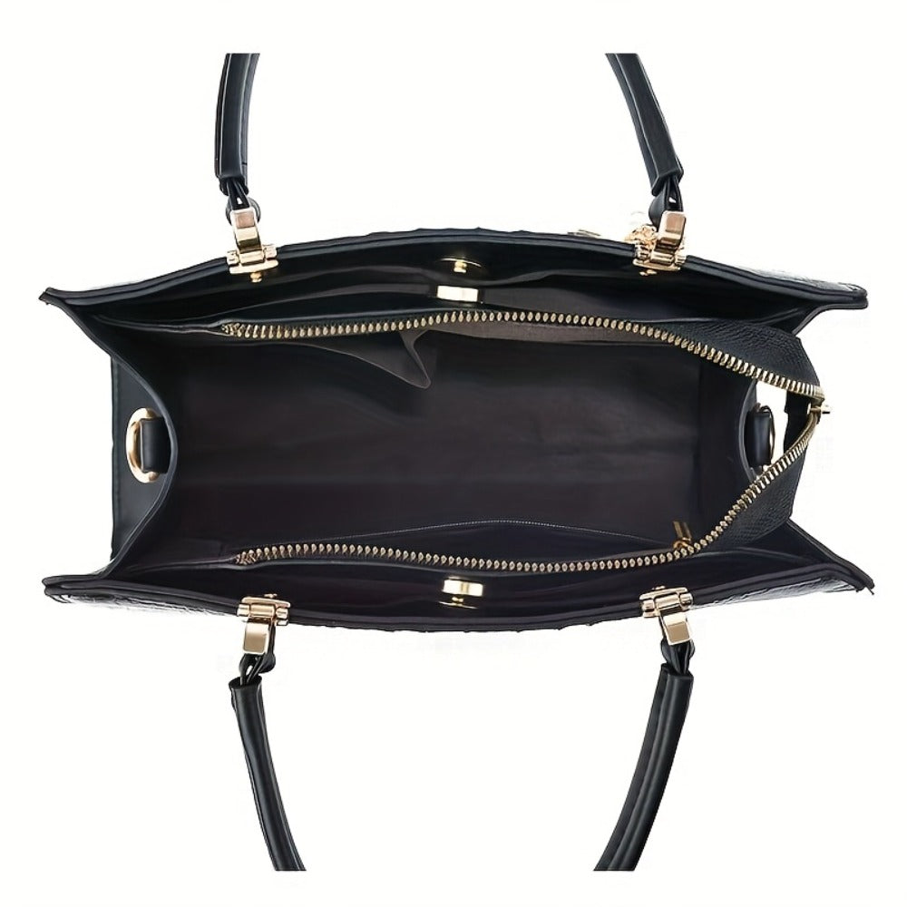 Small Women's Tote Bag 2025 Spring and Summer New European and American Fashion Crocodile Pattern Shoulder Crossbody Bag