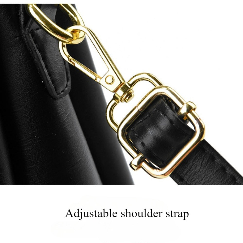 Colorblock Top-Handle Satchel Bag for Women - Faux Leather Purse with Zipper Closure, Large Capacity Shoulder Tote with Messenger Strap and Edge Paint Detail, Fashionable Handbag