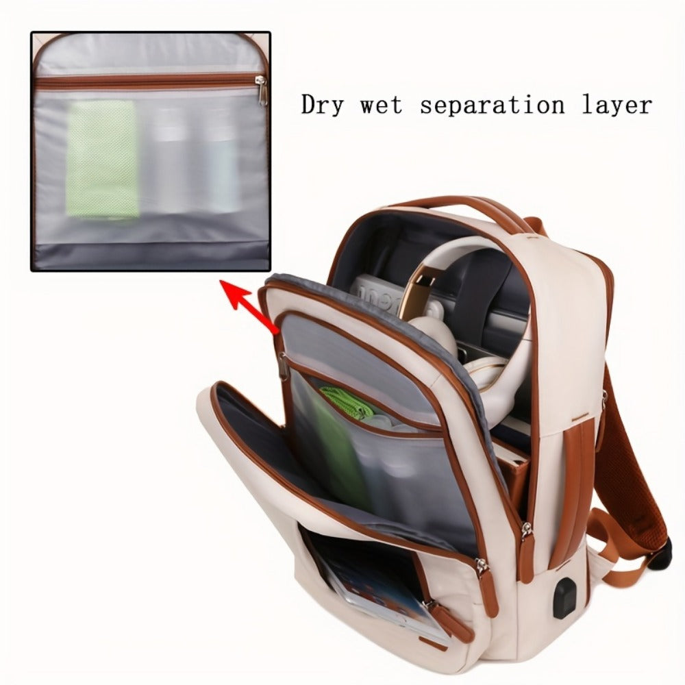 Laptop Backpack – Expandable, Large Capacity, Lightweight, for Travel & Work | Bag Vero – detail view 8