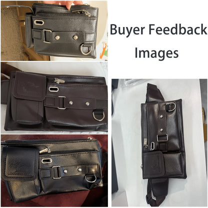 [Mother's Day Gift] Local Warehouse - 2026 Spring/Summer New Arrival - Multi-Compartment Casual Waist Bag, Mother's Day Gift, PU Crossbody Bag, Can Be Used As A Wallet, Cardholder, And Sports Chest Bag, Suitable for Everyday Casual Wear And Business Meeti