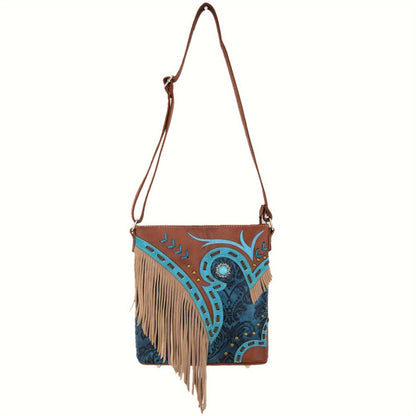 Western Style Women'S Fashion Tassel Crossbody Bag Handbag Women'S Wallet Rural Daily Use Shoulder Bag