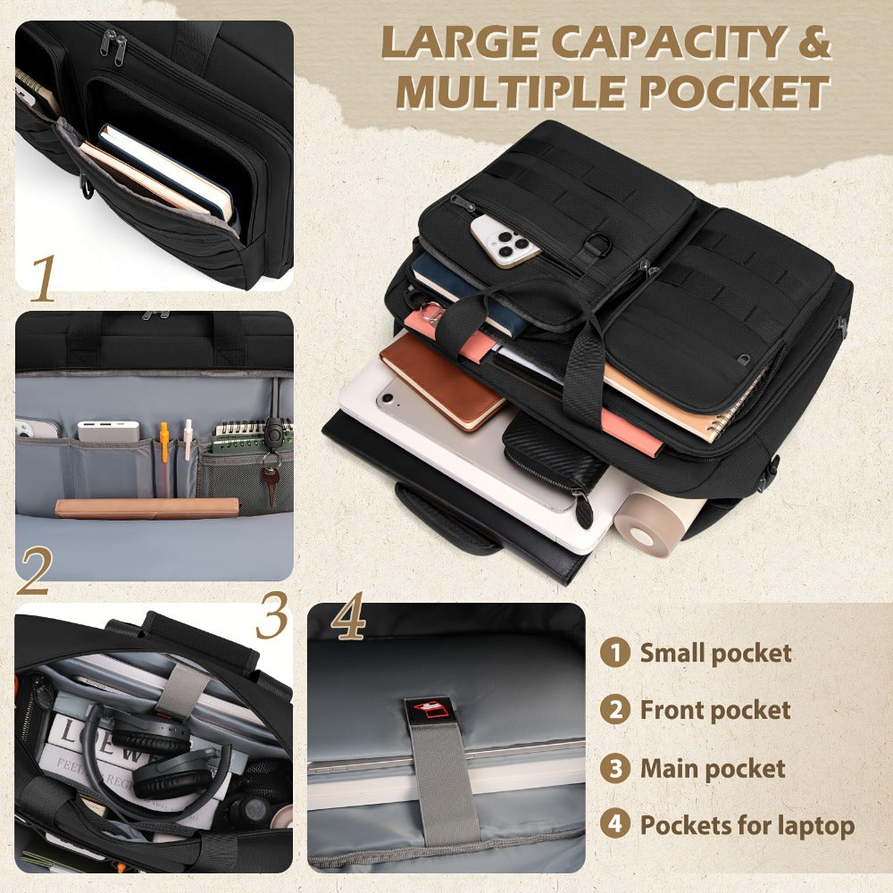 Laptop Bag – 17.3 Inch, for Travel & Work | Bag Vero – detail view 3