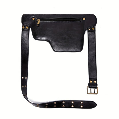 Waist Bag – Multi-Pocket, Leather Waist Metal Buckle Multi | Bag Vero – detail view 4