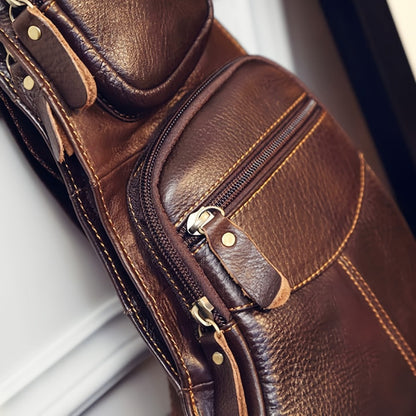 Sling Bag – for Travel, Leather Sling Vintage Chest Pack | Bag Vero – detail view 7