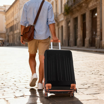 20/24/28 Inch Carry On Luggage, Airline Approved Hard Shell Carry On Suitcase with Wheels, TSA Approved Lock, Lightweight Hard Case Travel Luggage