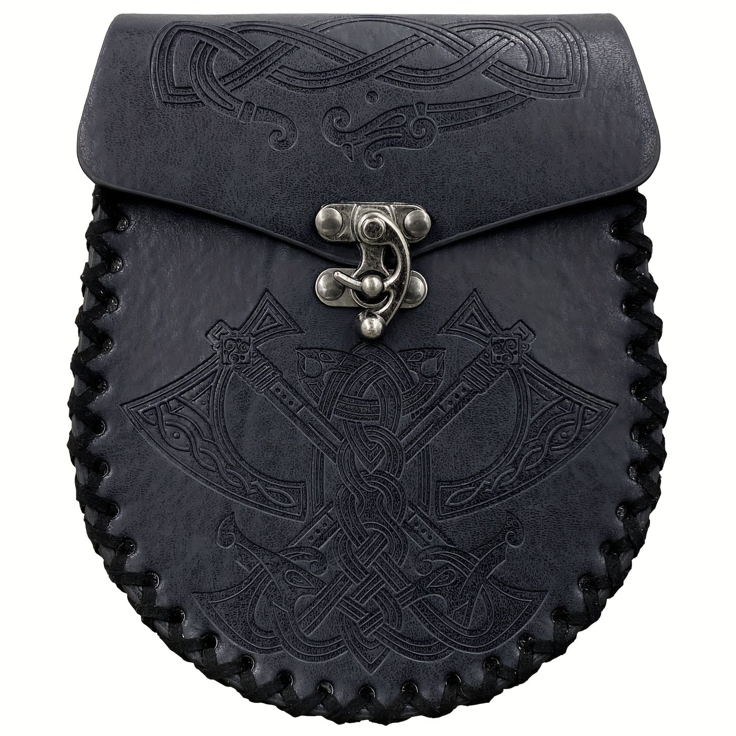 1pc Viking Medieval Style Embossed Waist Bag