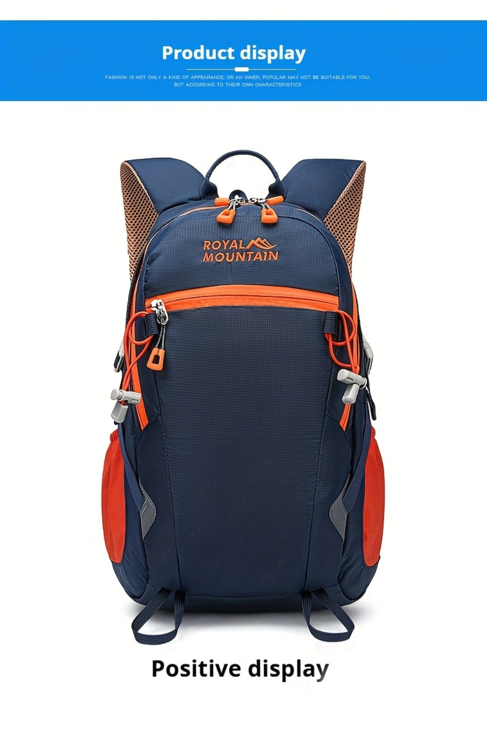 Men Women Hiking Backpack, Outdoor Camping Rucksack, 5.28gal Daypack with Rain Cover, Lightweight Travel Bag Durable for Weekend Getaway, Casual Daypack for Cycling Camping Running