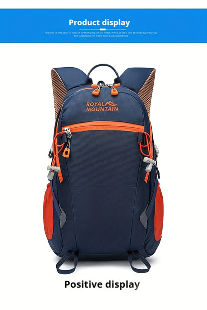 Men Women Hiking Backpack, Outdoor Camping Rucksack, 5.28gal Daypack with Rain Cover, Lightweight Travel Bag Durable for Weekend Getaway, Casual Daypack for Cycling Camping Running