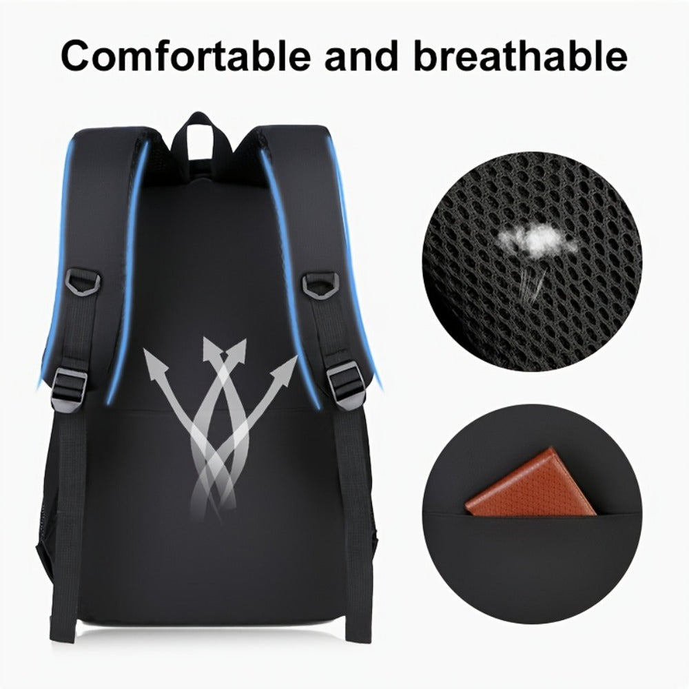 High Quality Outdoor Hiking Laptop Backpack - Fits 15.6 Laptops, Secure Compartment, Spacious Durable for Commuting & Business Trips