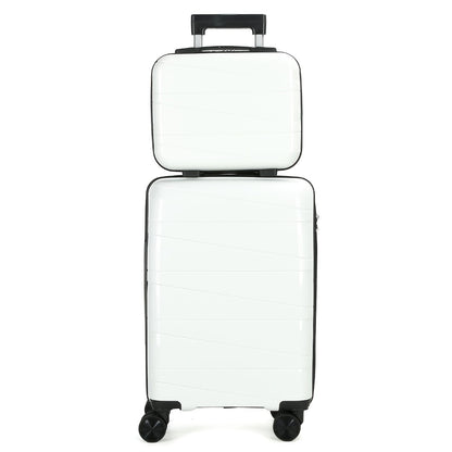 Luggage Box, Duffel Bag, Suitcase, Briefcase, 20-inch Luggage + 14-inch Handbag Set, 360° Rotatable Wheels, ABS High-hard Material, Phone Holder, Suitable for Students And Various Purposes Such As Going to School, Business Trips, And Traveling.