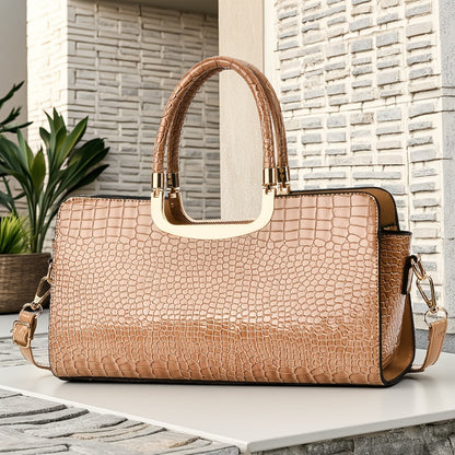 Crossbody Bag for Women – Polyester, Croc Print Glossy Evening Way | Bag Vero – detail view 27
