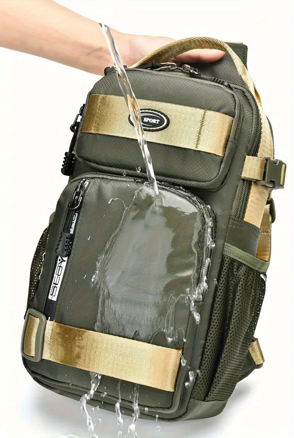 2026 Unisex Large Capacity Backpack - Lightweight Crossbody Bag with Multiple Compartments (Front, Top, Zippered Pocket), Adjustable Strap - Durable Nylon Backpack for Travel, Cycling, Commute, College, Day Trips - Everyday Carry Bag for Men & Women, Trav