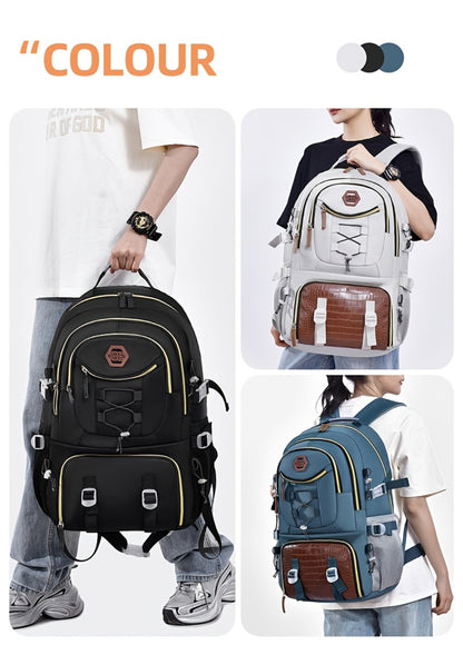 Large Capacity Backpack with Separate Shoe Compartment - Durable, Easy-to-Clean, Multiple Compartments for Business Trips, Daily Use & Outdoor Travel - Holiday Gift, Adjustable Strap, Lightweight, Laptop Compartment, Travel Gear