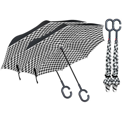 Vivicreate Classic C Shaped Handle with Easy Grip - Windproof, Rainproof and Durable Canopy Design – Versatile Travel, Perfect for Rainy Days