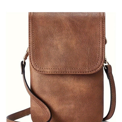 Women's Solid Color PU Messenger Bag Crossbody Bag With Adjustable Strap - Zipper Closure, Polyester Lining | Hand Wash Friendly | Durable Design