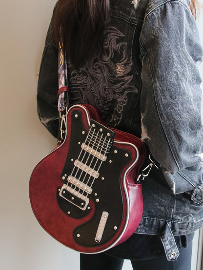 Crossbody Bag – Guitar Shaped Y2k Chain Rivet | Bag Vero – detail view 22