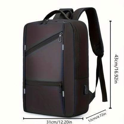 Large-Capacity Backpack with Charging Port for Outdoor Travel, Camping, And Hiking - Multi-Functional Sports Bag And Suitable for 15.6-Inch Laptops for Men And Women for Best Birthday Gifts, Christmas And Valentine'S Day Gifts
