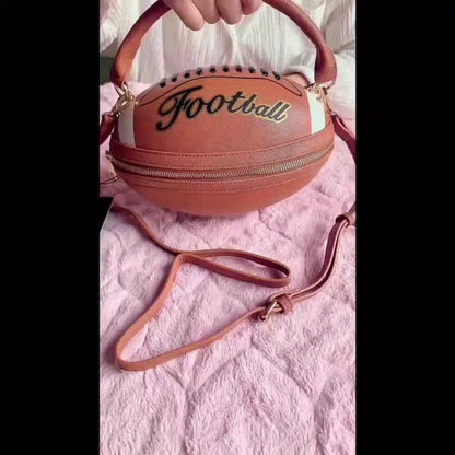 Crossbody Bag for Women – Denim, American Football Style Novelty Rugby | Bag Vero – detail view 18