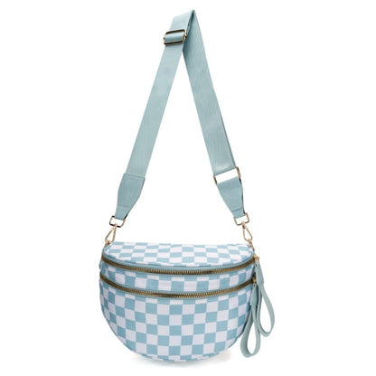 Women's Versatile Soft Plaid Crossbody Bag, Large-capacity Shoulder Crossbody Bag, Outdoor Convenient Hand-held Shoulder Plaid Bag