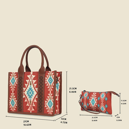 Bohe Bag for Women Travel Handbag Bohemian Tote Bag Vintage Purses and Handbags Men's Underarm Bag with Crossbody bag Braided rope Bag Weekend Bag Large Capacity Western Purse Stylish Casual bag with handbag