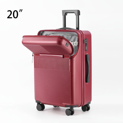 One Piece of Business Luggage Designed for Women, Featuring a Small 20-Inch Size Suitable for Boarding, a Lightweight Trolley Case with a Cup Holder, And a 24-Inch Travel Case Suitable for Both Men And Women Students