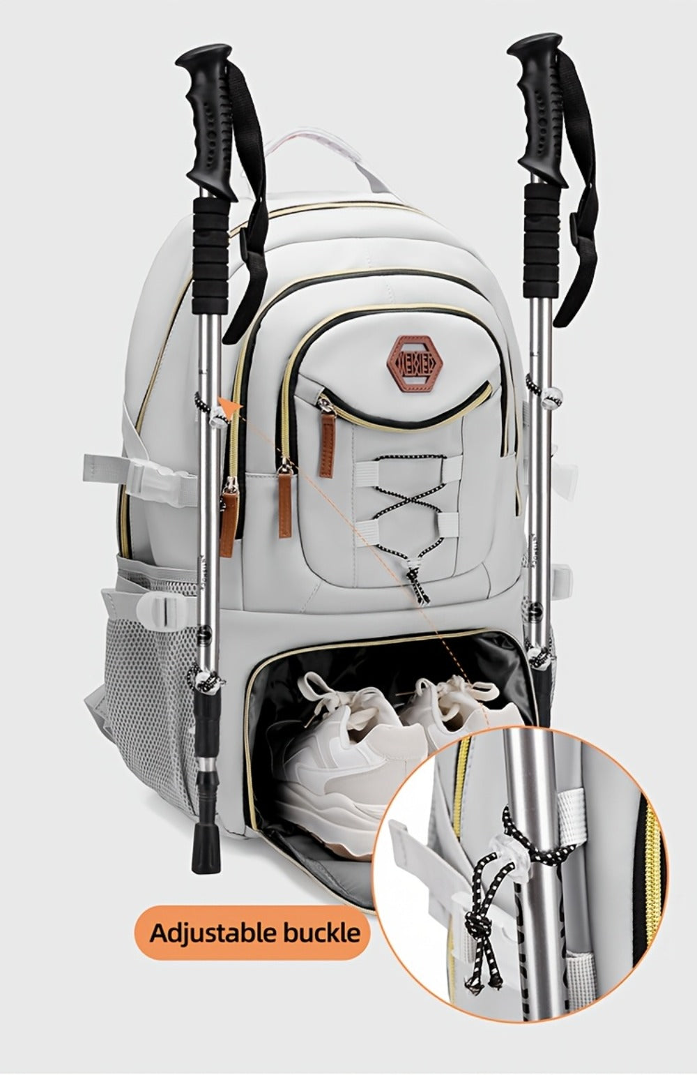 Large Capacity Backpack with Separate Shoe Compartment - Durable, Easy-to-Clean, Multiple Compartments for Business Trips, Daily Use & Outdoor Travel - Holiday Gift, Adjustable Strap, Lightweight, Laptop Compartment, Travel Gear