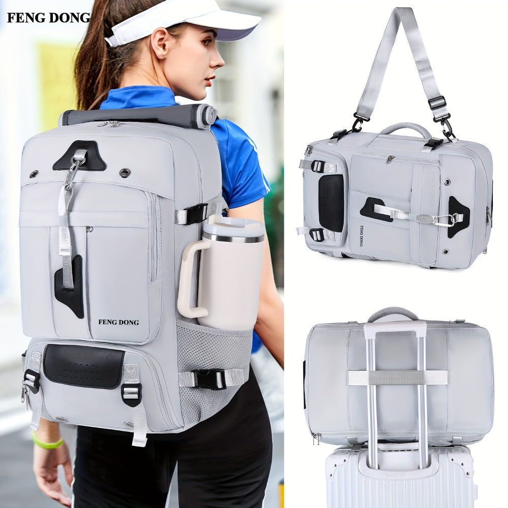 Large-capacity Lightweight Travel Backpack with Port, Laptop, and Shoe Storage Compartments, 15.6-inch Laptop Backpack, Padded Backpack with Power Bank, Adjustable Padded Shoulder Straps, High-quality Backpack Suitable for Hiking - Men's Backpack