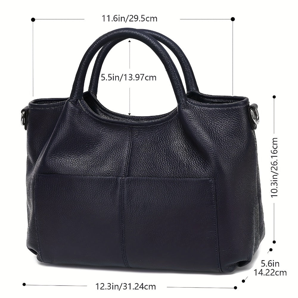 KOGTLA Genuine Leather Purses for Women,Luxury Genuine Tote Bag,Crossbody Shoulder Bags Designer Handbags Top Handle Satchel Bag,Large Capacity,Daily Commutes And Outings Pefect for Office,Business And Work