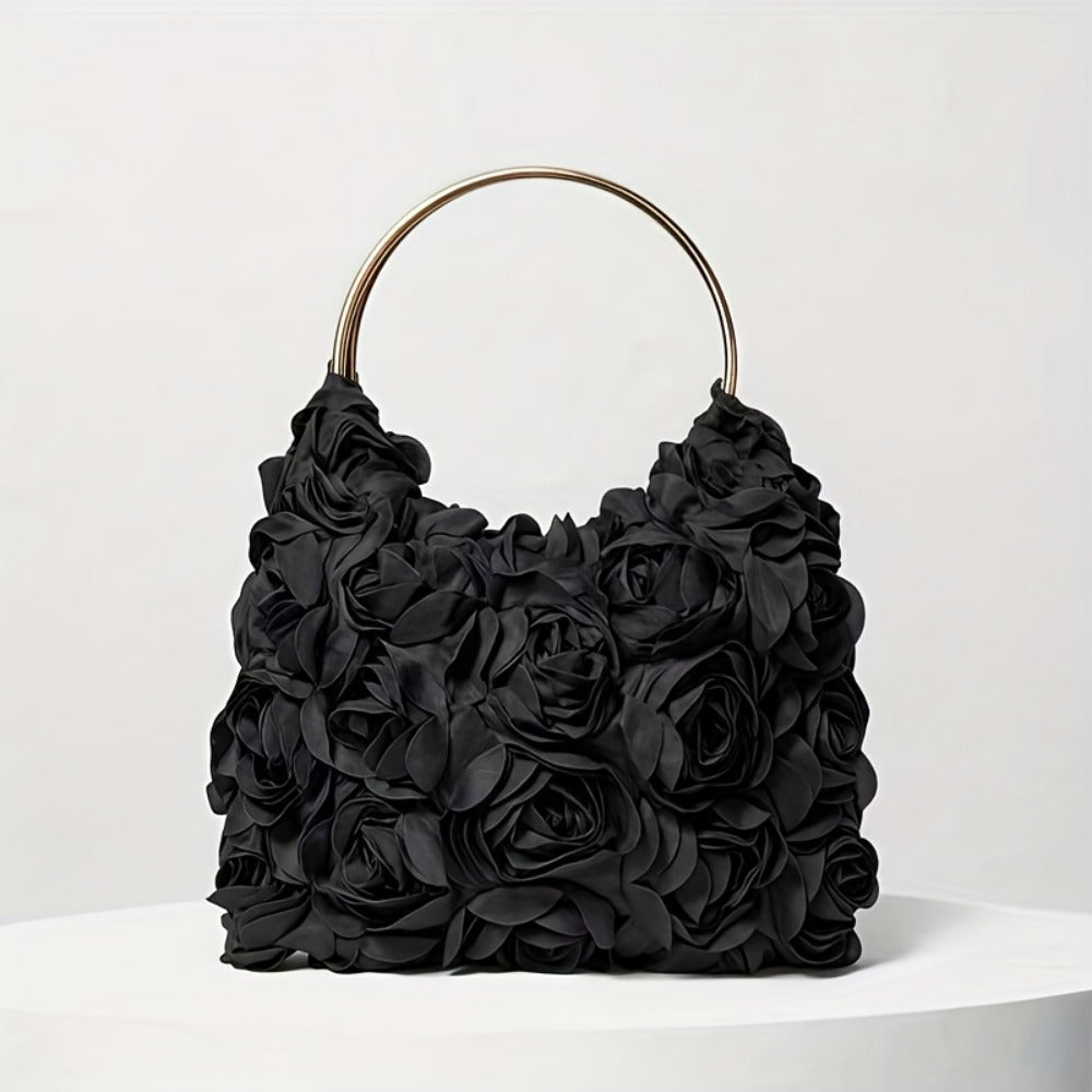 Women's Wallet – Nylon, Rose Floral Lace Trim Dinner | Bag Vero – detail view 5