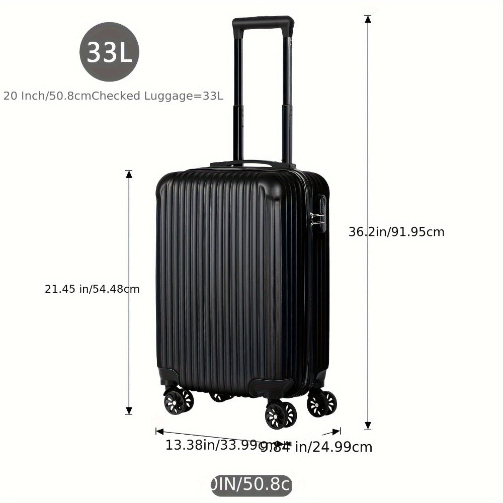 1pc/2pcs Suitcase Set Boarding Luggage Bag, 20inch Satchel Suitcase And 14inch Handbag Can Be Worn Diagonally Across The Trolley Case, with Wheels, Multi-Color Suitcase, for Office
