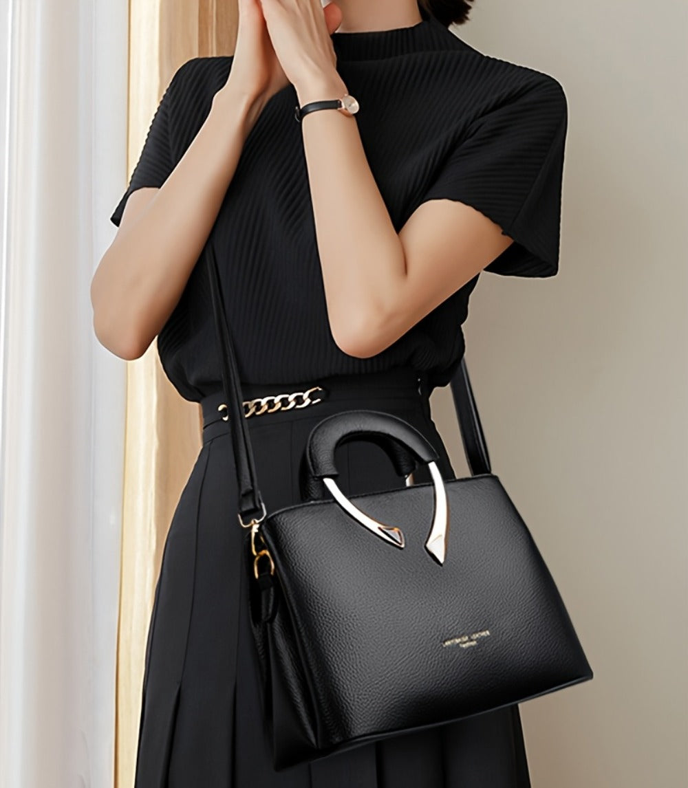 Fashionable Women's Handbag High-Quality Fabric Mom Bag Simple Single Shoulder Crossbody Bag Three-Layer Large Capacity Vintage Tote Bag