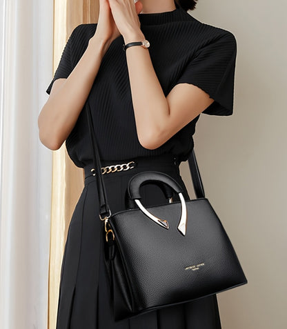 Fashionable Women's Handbag High-Quality Fabric Mom Bag Simple Single Shoulder Crossbody Bag Three-Layer Large Capacity Vintage Tote Bag