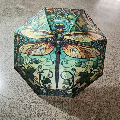 New Umbrella Featuring Dragonfly Print—lightweight,, and Perfect for Daily Commuting. Ideal for Travel, Outdoor Excursions, and Activities, This Beautifully Patterned Umbrella Is an Essential Item for Every Household.