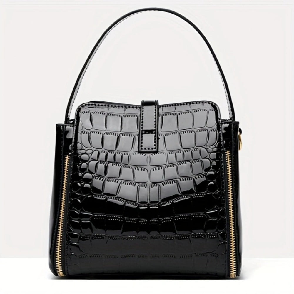 2026 New Style Bucket Bags for Women - High-End 2026 New Crocodile Pattern Bags for Middle-Aged And Elderly Women, Shoulder Crossbody Bags, Handheld Mom Bags, Women's Wallets, Multi-Functional Shoulder Bags